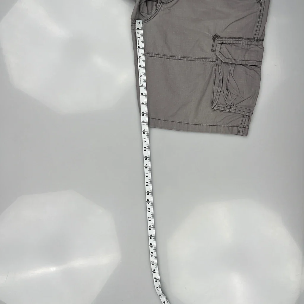 Lee Cargo Shorts - 34W 11L Grey Cotton - Image 5