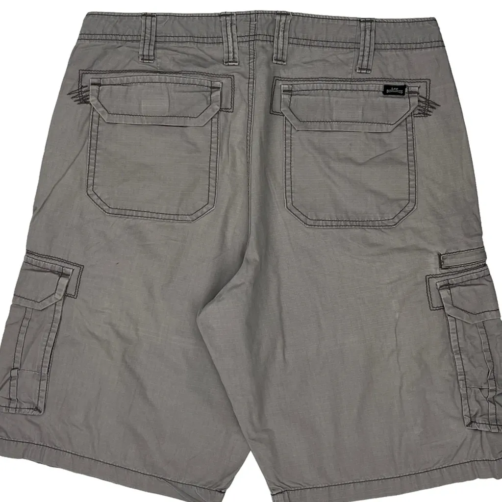 Lee Cargo Shorts - 34W 11L Grey Cotton - Image 7