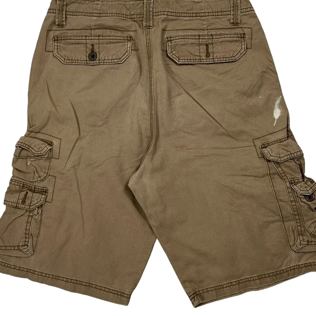 Lee Cargo Shorts - 30W 11L Khaki Cotton - Image 7