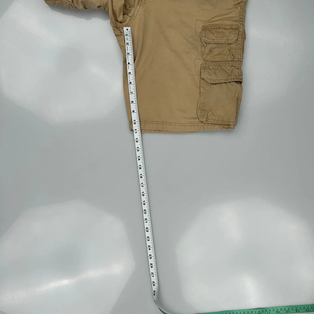 Lee Cargo Shorts - 32W 10L Khaki Cotton - Image 5