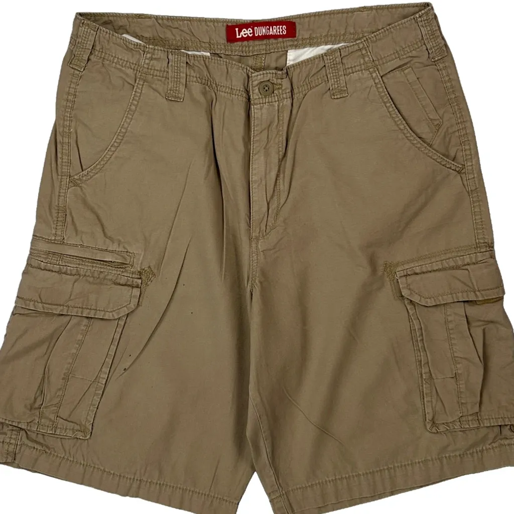 Lee Cargo Shorts - 34W 11L Khaki Cotton - Image 9