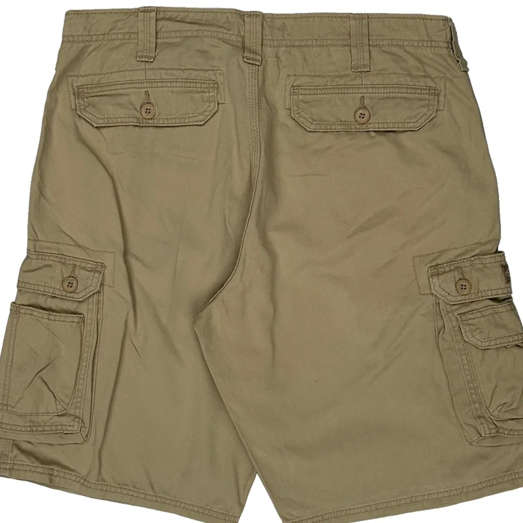 Lee Cargo Shorts - 34W 11L Khaki Cotton - Image 7