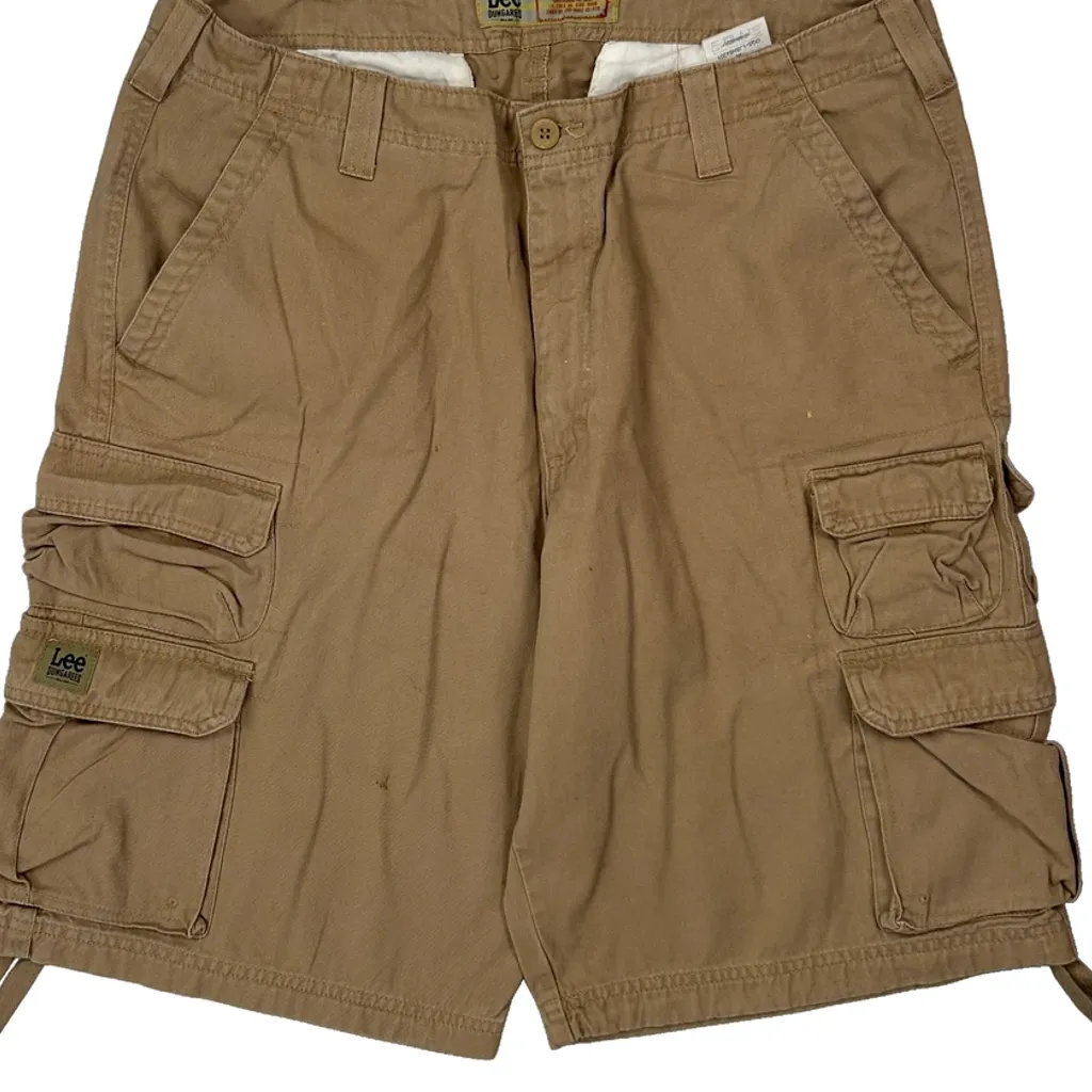 Lee Cargo Shorts - 36W 10L Khaki Cotton - Image 10