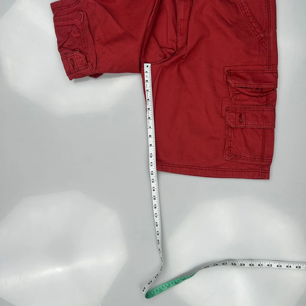Lee Cargo Shorts - 36W 10L Red Cotton - Image 5
