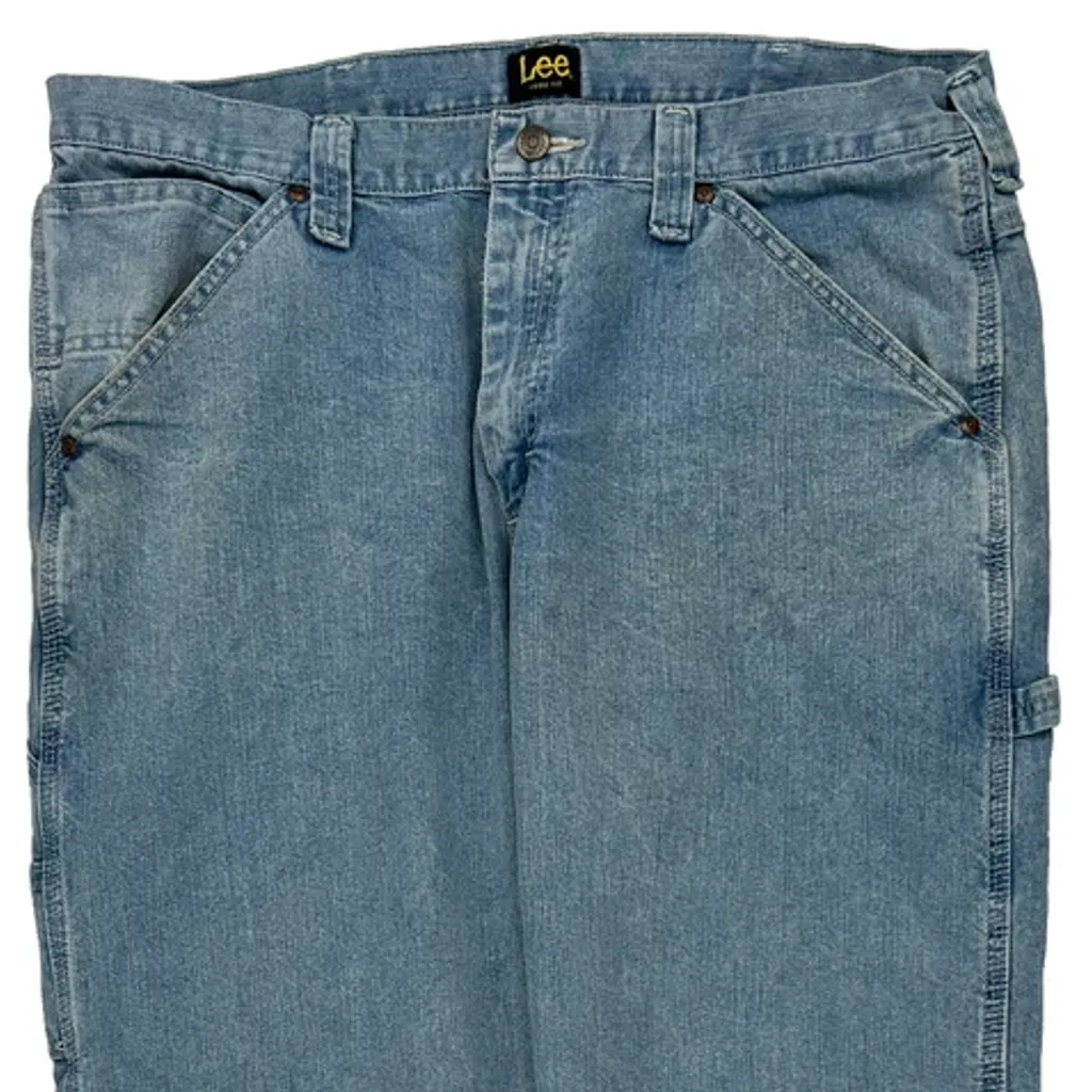 Lee Carpenter Jeans - 36W 30L Blue Cotton Blend - Image 12