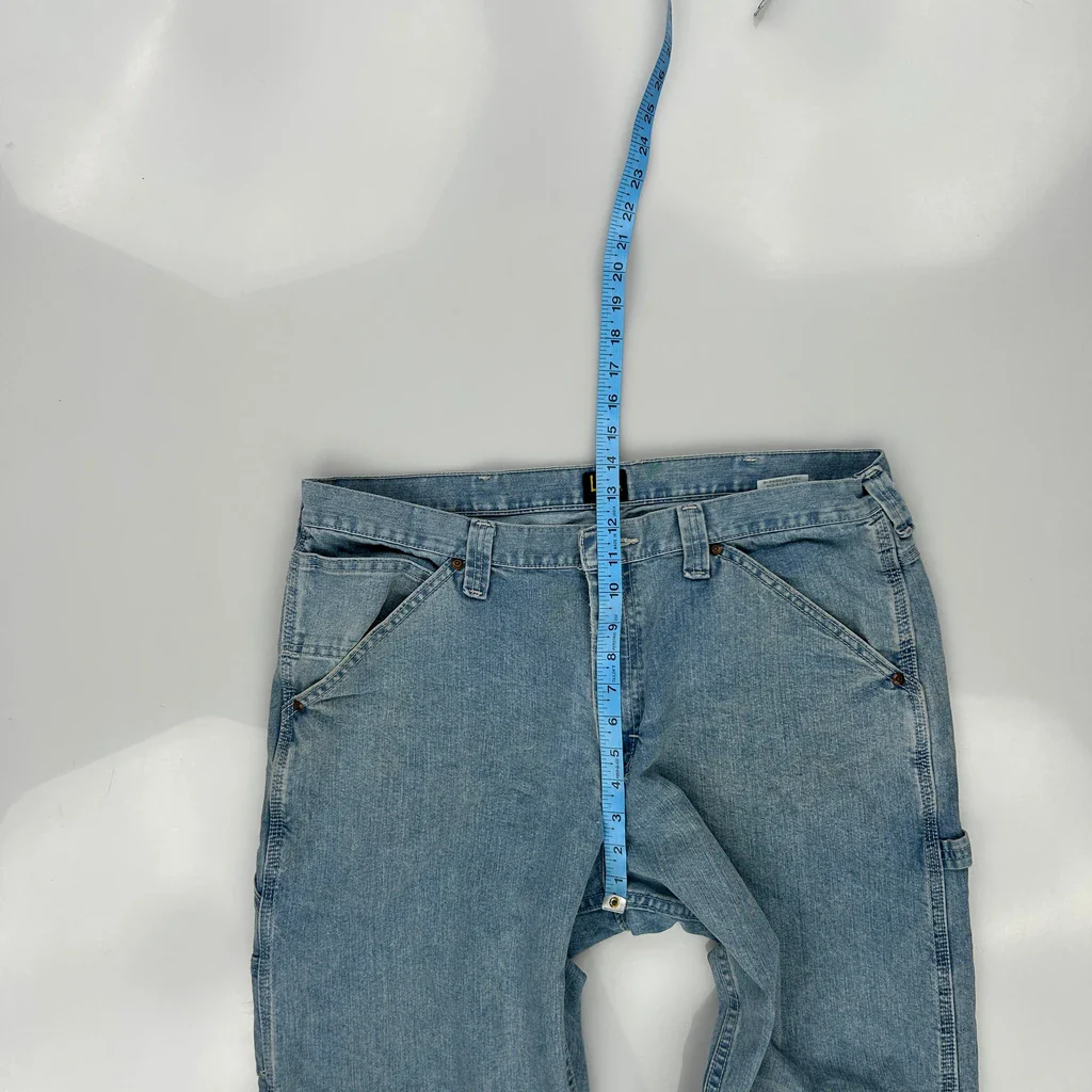 Lee Carpenter Jeans - 36W 30L Blue Cotton Blend - Image 4