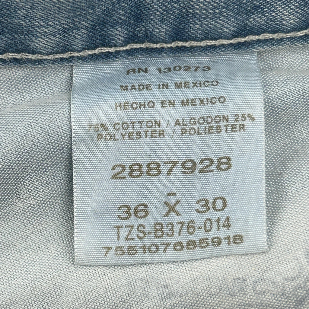 Lee Carpenter Jeans - 36W 30L Blue Cotton Blend - Image 7