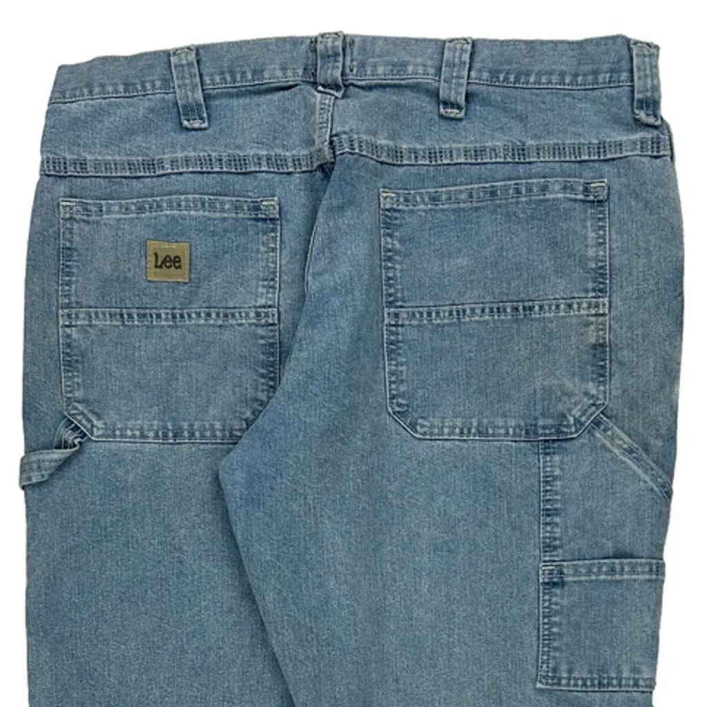 Lee Carpenter Jeans - 36W 30L Blue Cotton Blend - Image 9