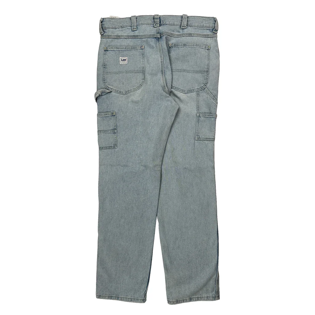 Lee Carpenter Jeans - 35W 34L Light Wash Cotton