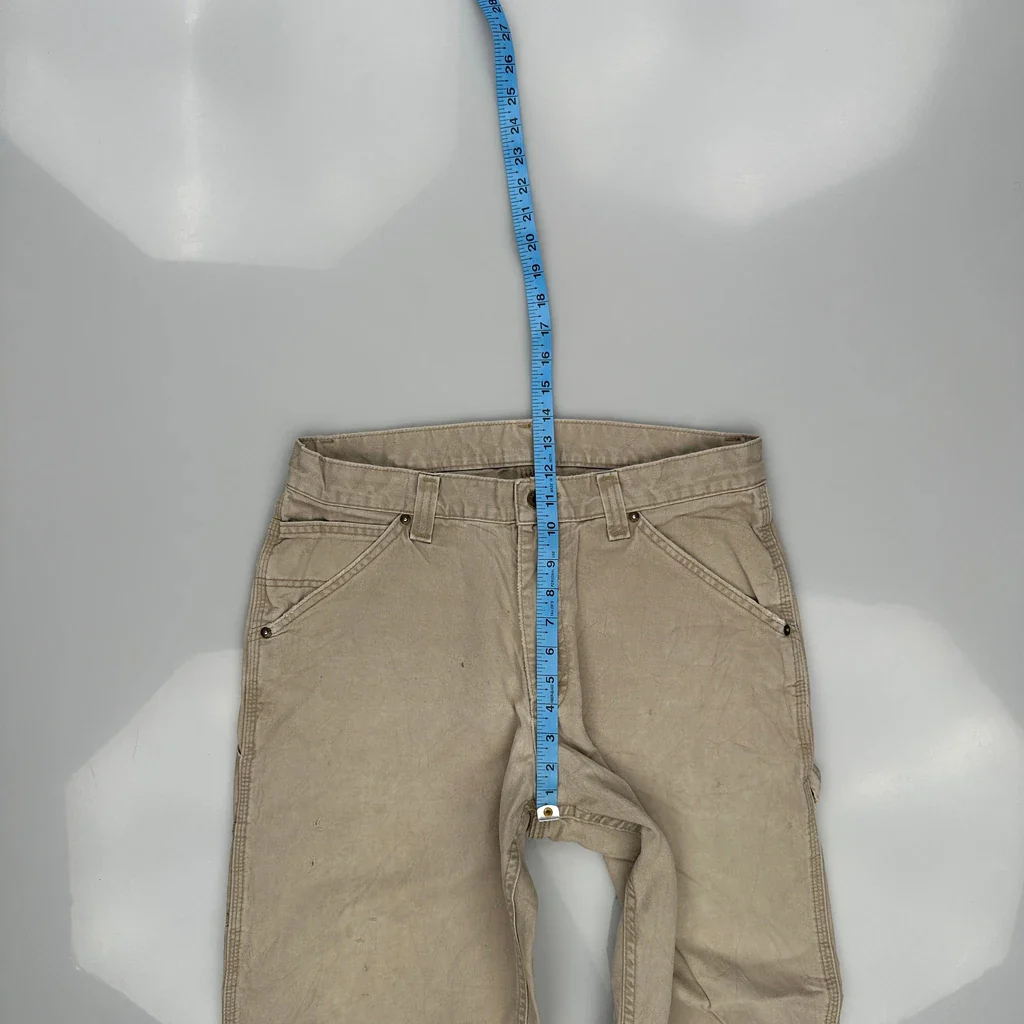 Lee Carpenter Pants - 33W 31L Beige Cotton - Image 4