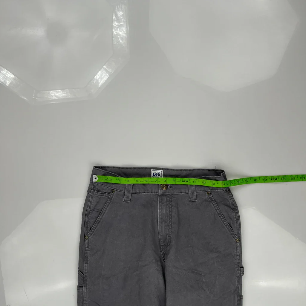 Lee Carpenter Pants - 29W 31L Gray Cotton - Image 3