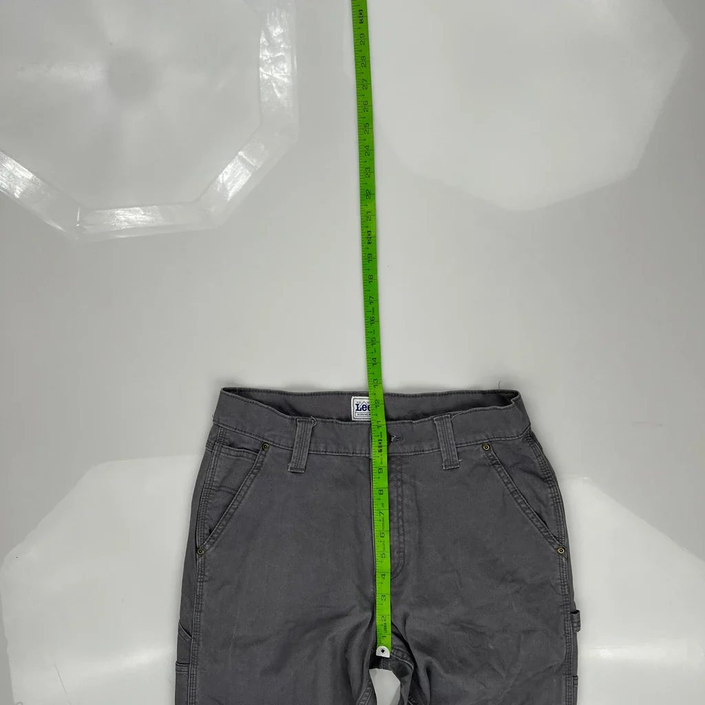 Lee Carpenter Pants - 29W 31L Gray Cotton - Image 4