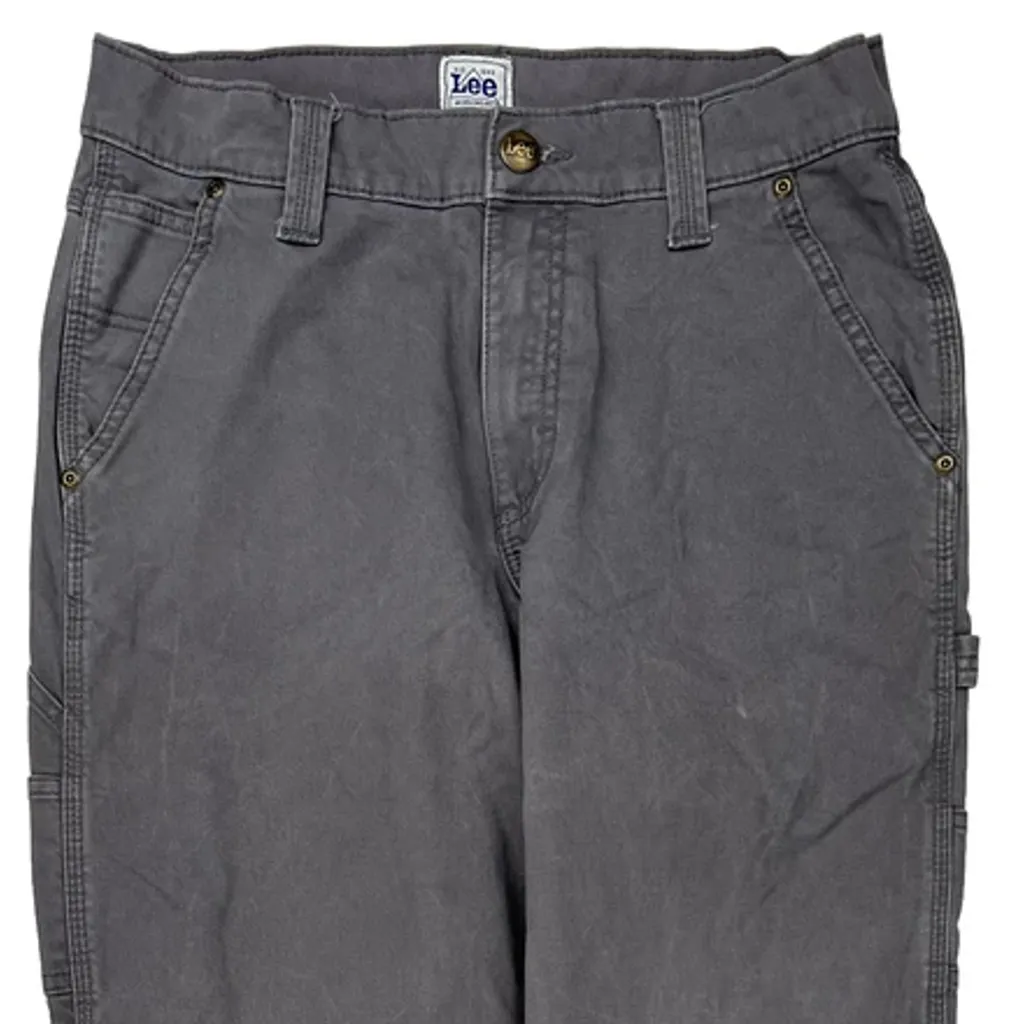 Lee Carpenter Pants - 29W 31L Gray Cotton - Image 8