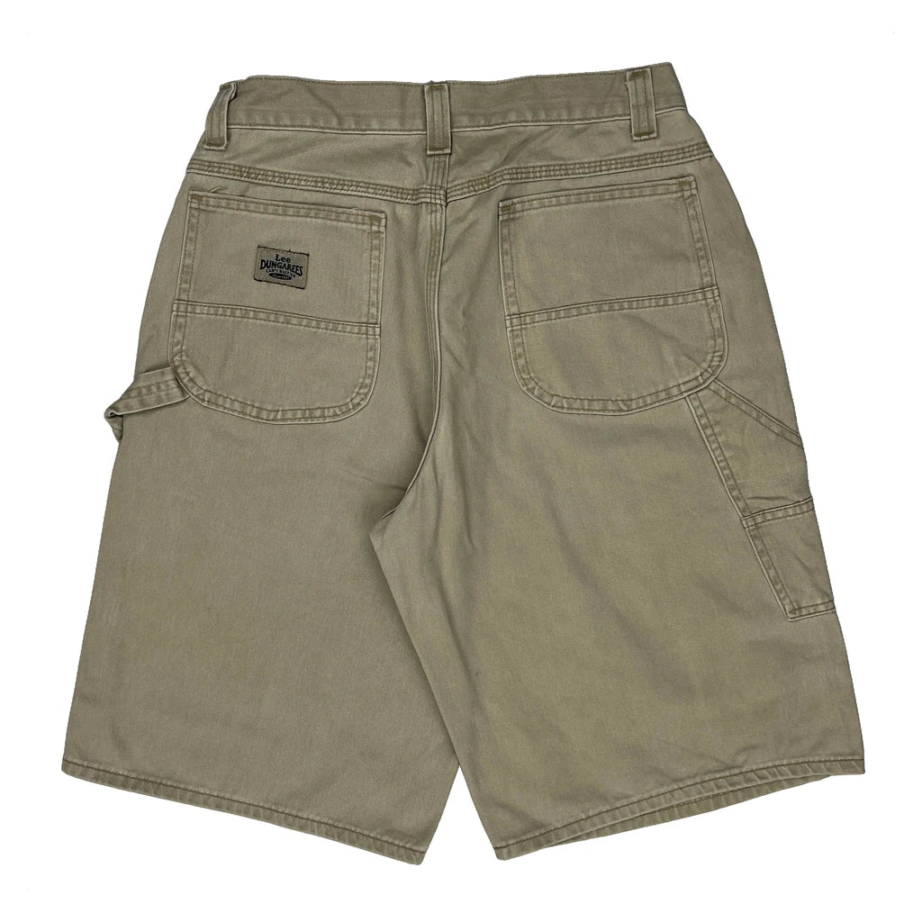 Lee Carpenter Shorts - 28W 11L Beige Cotton