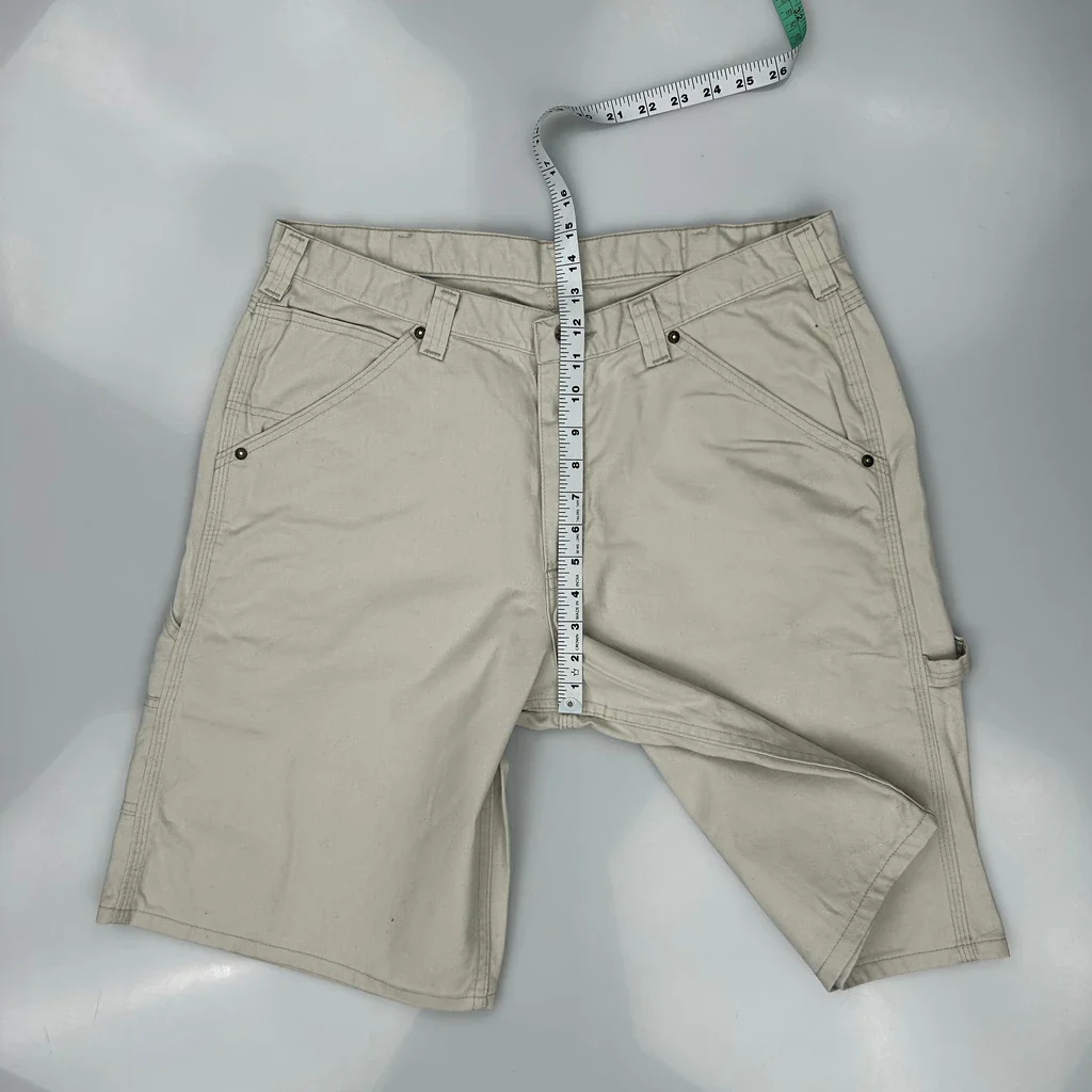 Lee Carpenter Shorts - 35W 10L Beige Cotton - Image 4