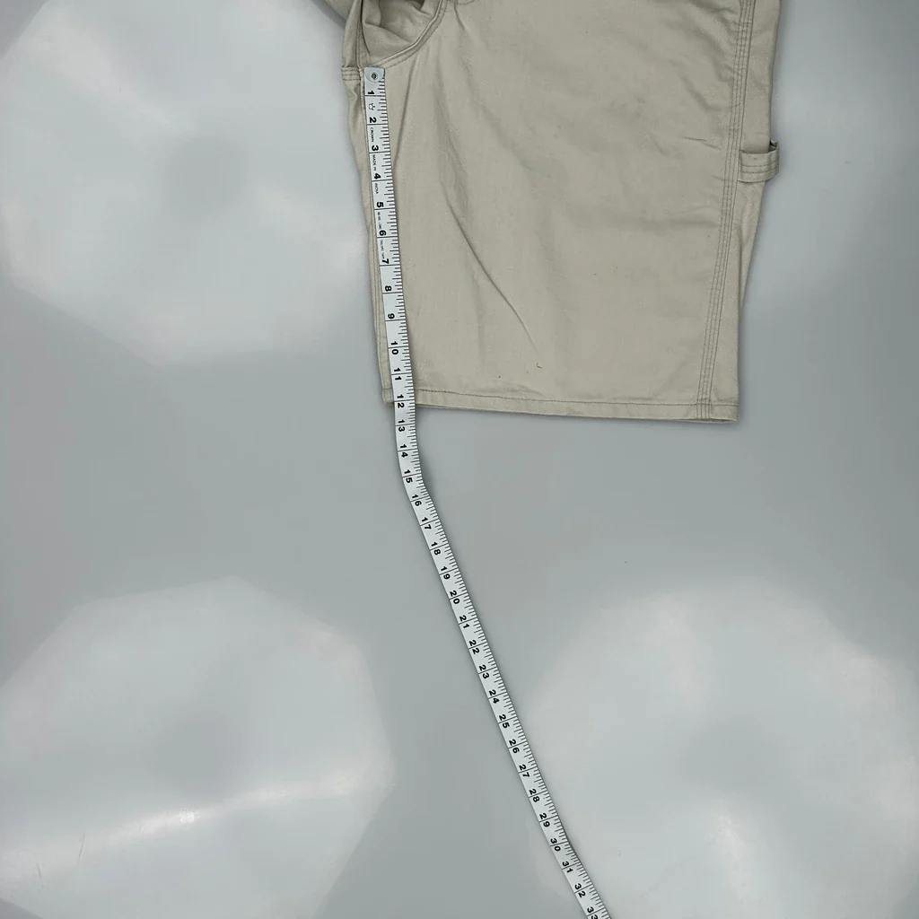 Lee Carpenter Shorts - 35W 10L Beige Cotton - Image 5