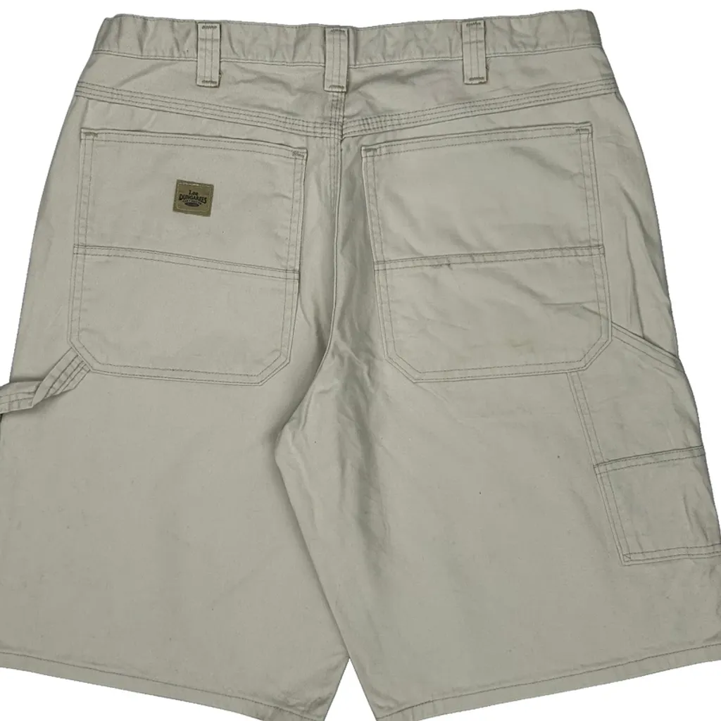 Lee Carpenter Shorts - 35W 10L Beige Cotton - Image 6