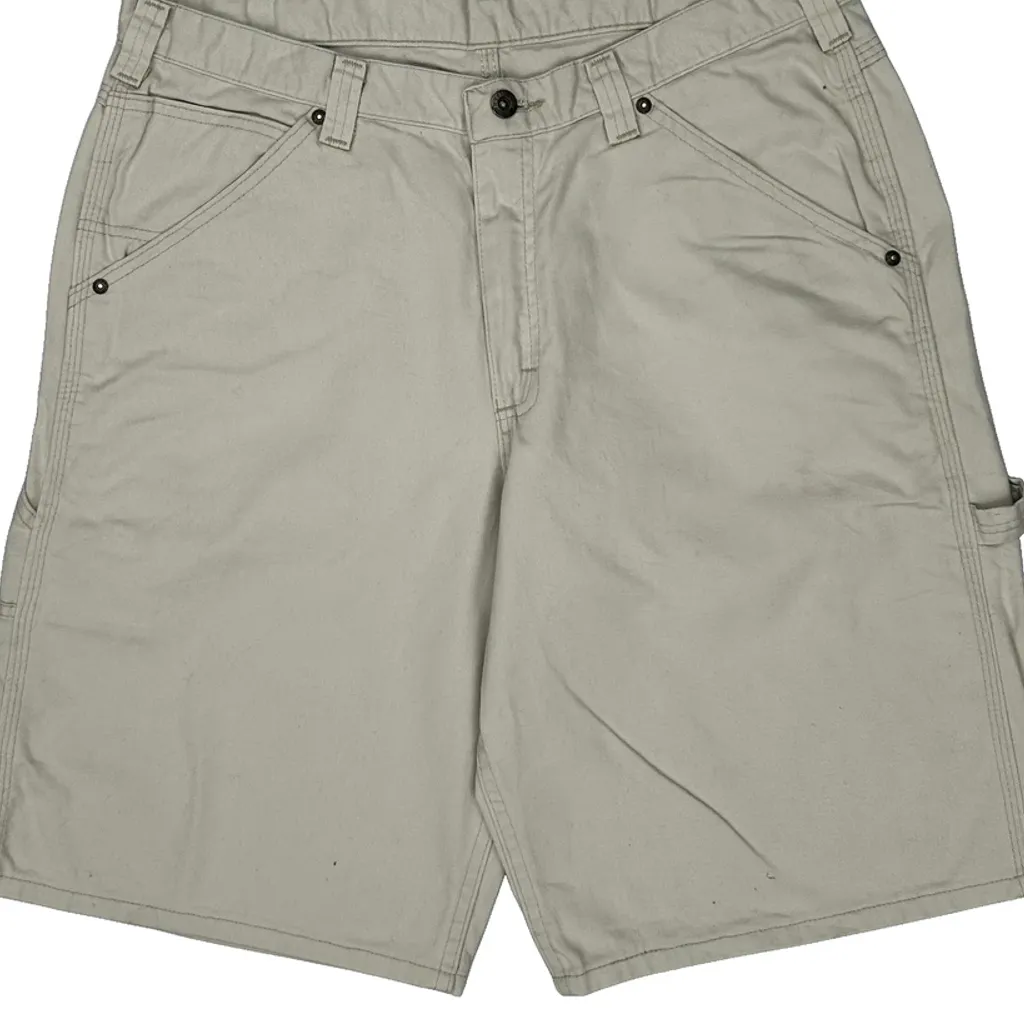 Lee Carpenter Shorts - 35W 10L Beige Cotton - Image 9