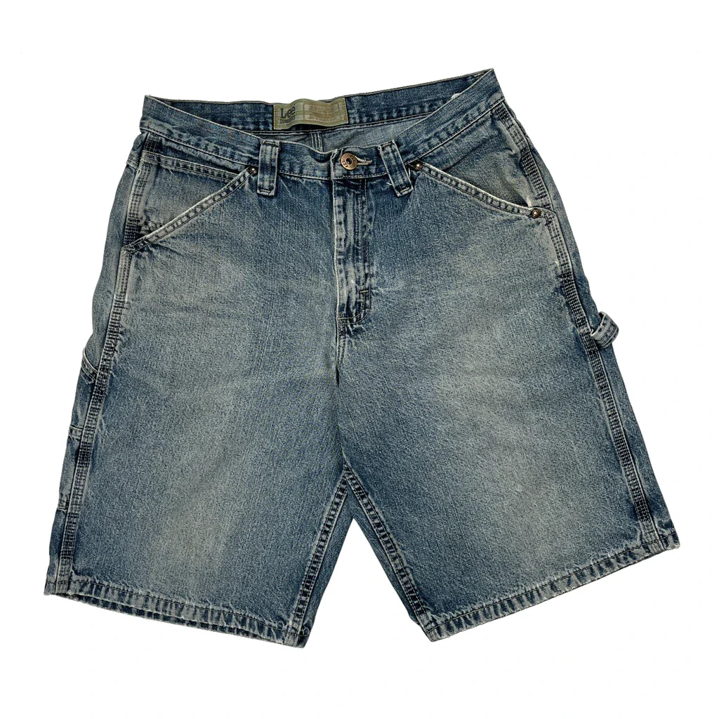 Lee Carpenter Shorts - 29W 10L Blue Denim - Image 2