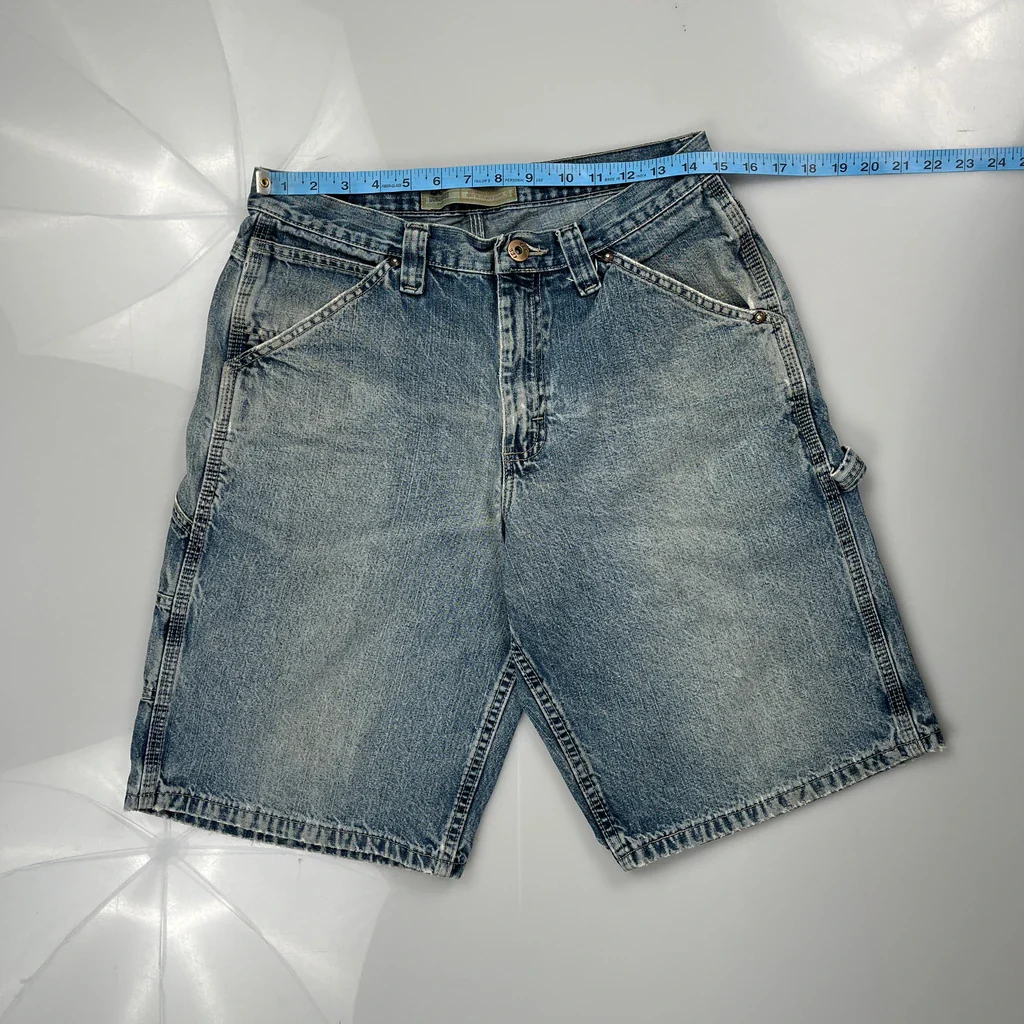 Lee Carpenter Shorts - 29W 10L Blue Denim - Image 3