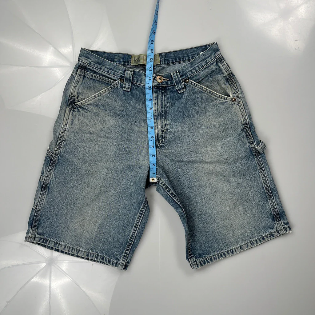 Lee Carpenter Shorts - 29W 10L Blue Denim - Image 4