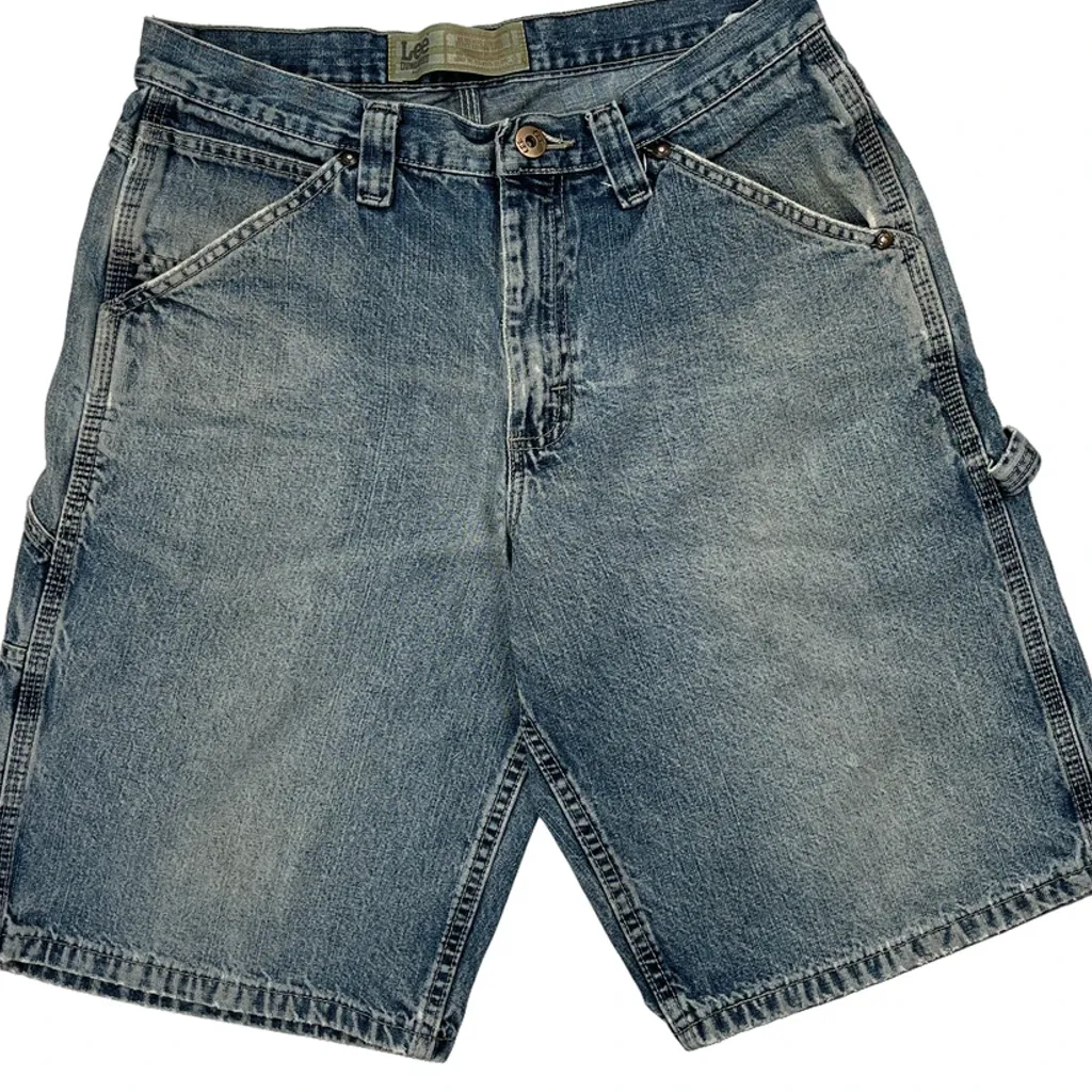 Lee Carpenter Shorts - 29W 10L Blue Denim - Image 9