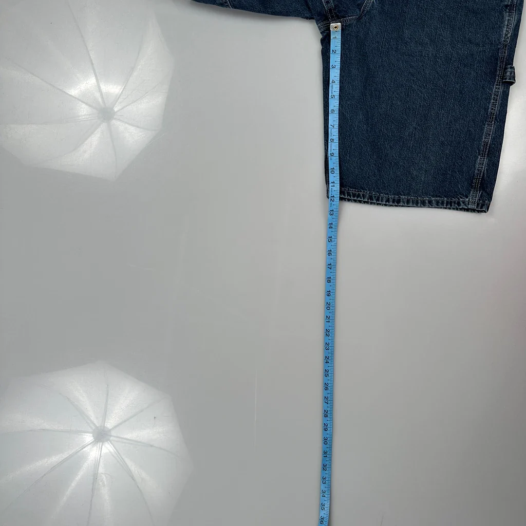 Lee Carpenter Shorts - 32W 11L Blue Denim - Image 5