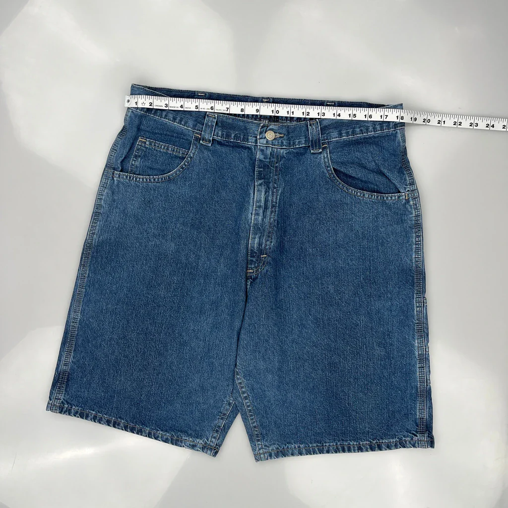 Lee Carpenter Shorts - 36W 10L Blue Denim - Image 3