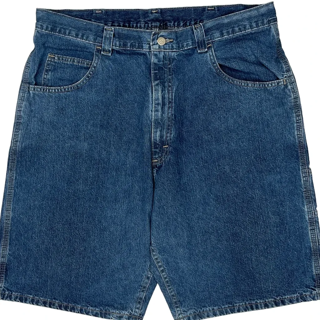 Lee Carpenter Shorts - 36W 10L Blue Denim - Image 9