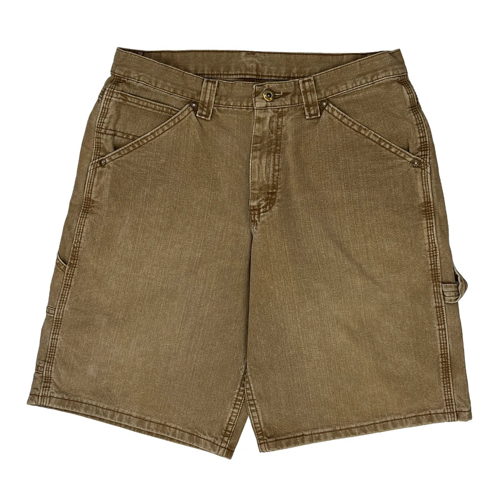 Lee Carpenter Shorts - 30W 11L Brown Cotton - Image 2