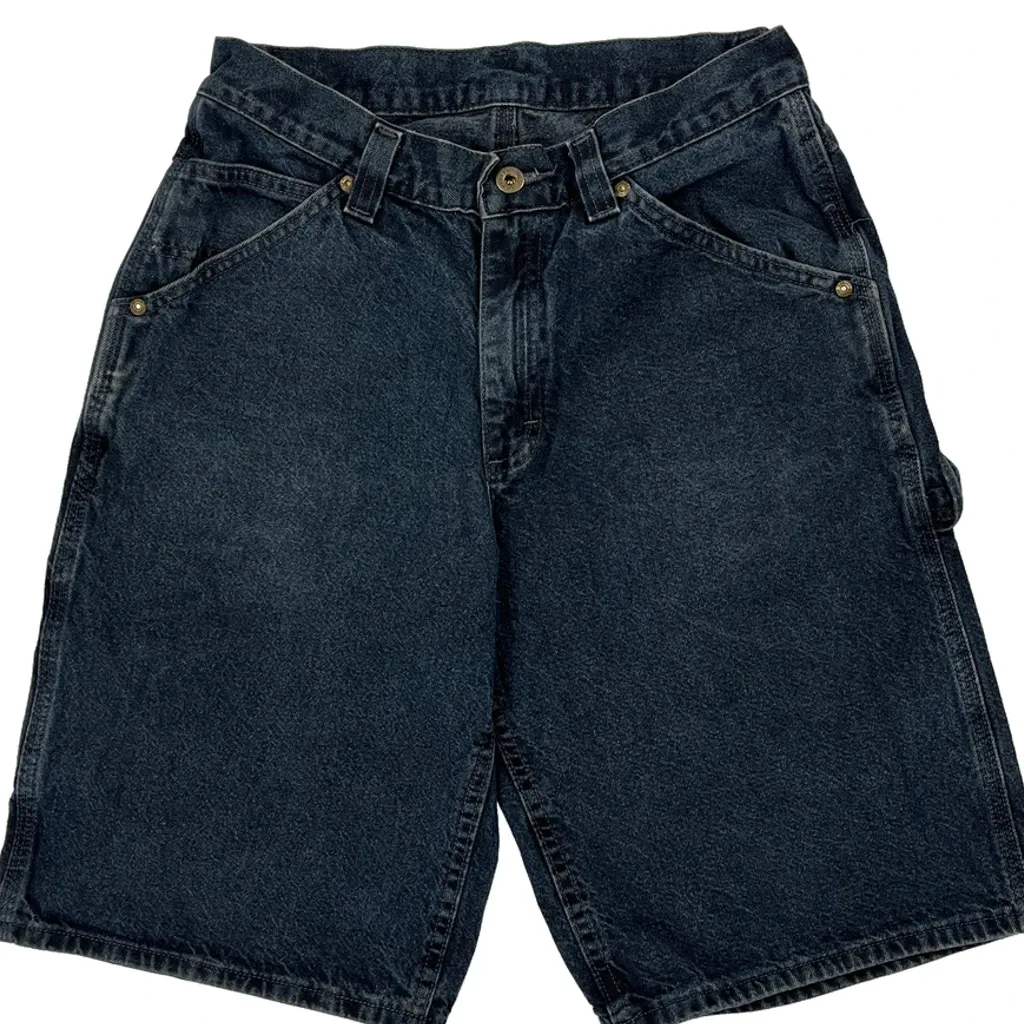 Lee Carpenter Shorts - 27W 11L Dark Wash Denim - Image 8