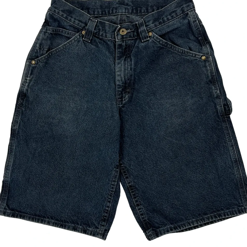 Lee Carpenter Shorts - 27W 11L Dark Wash Denim - Image 9