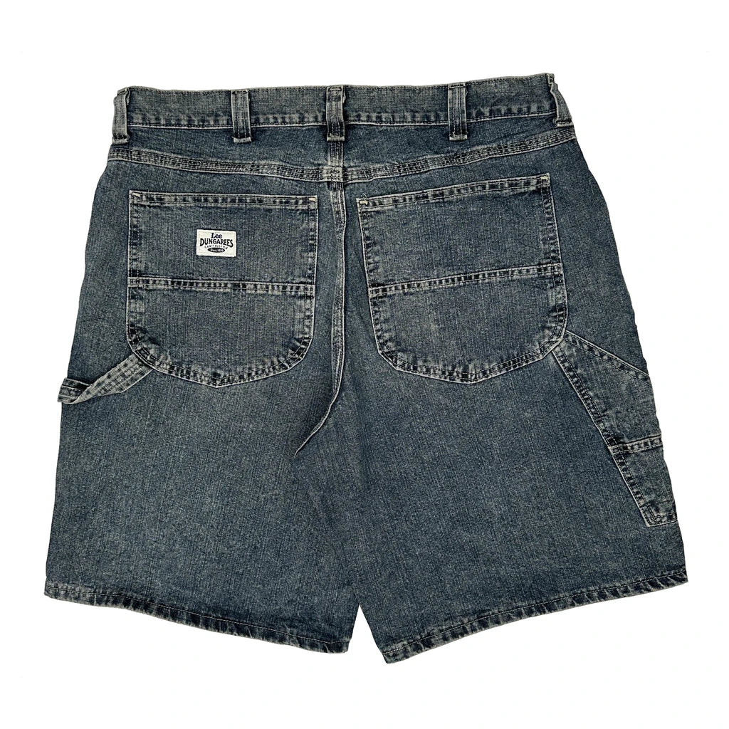 Lee Carpenter Shorts - 36W 10L Dark Wash Denim