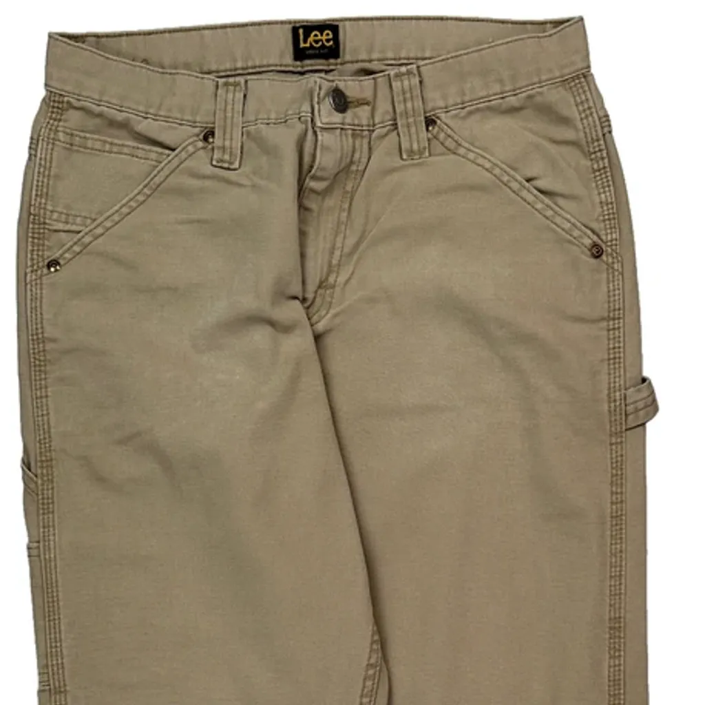 Lee Carpenter Trousers - 30W 32L Beige Cotton - Image 9