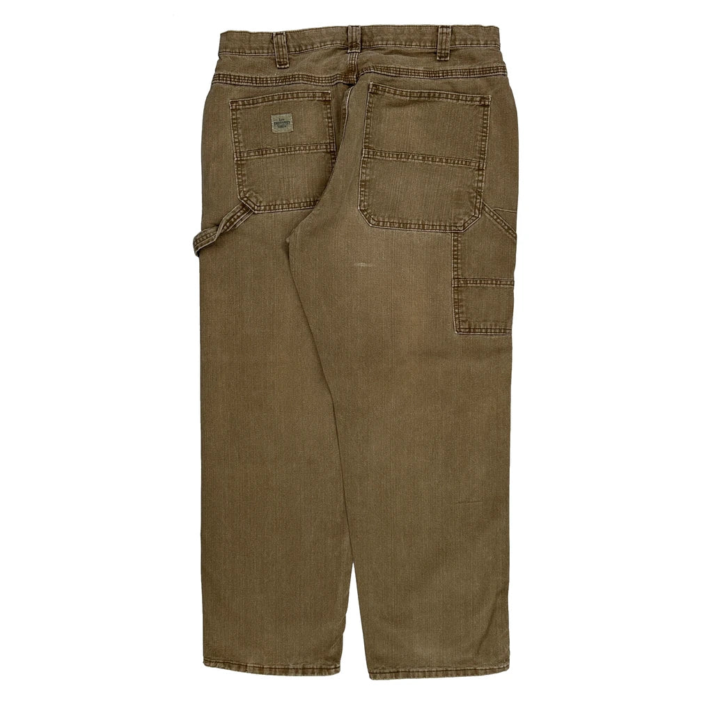 Lee Carpenter Trousers - 34W 30L Brown Cotton