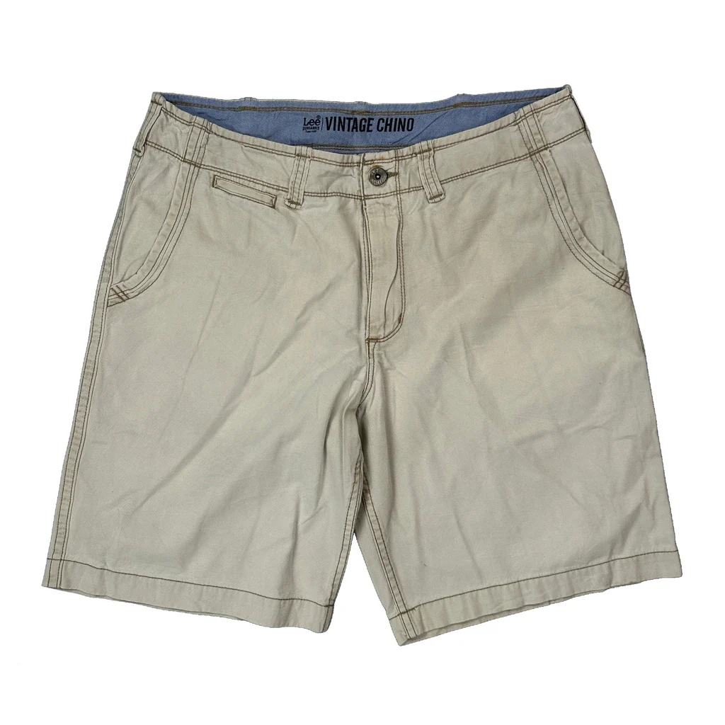 Lee Chino Shorts - 36W 9L Beige Cotton - Image 2