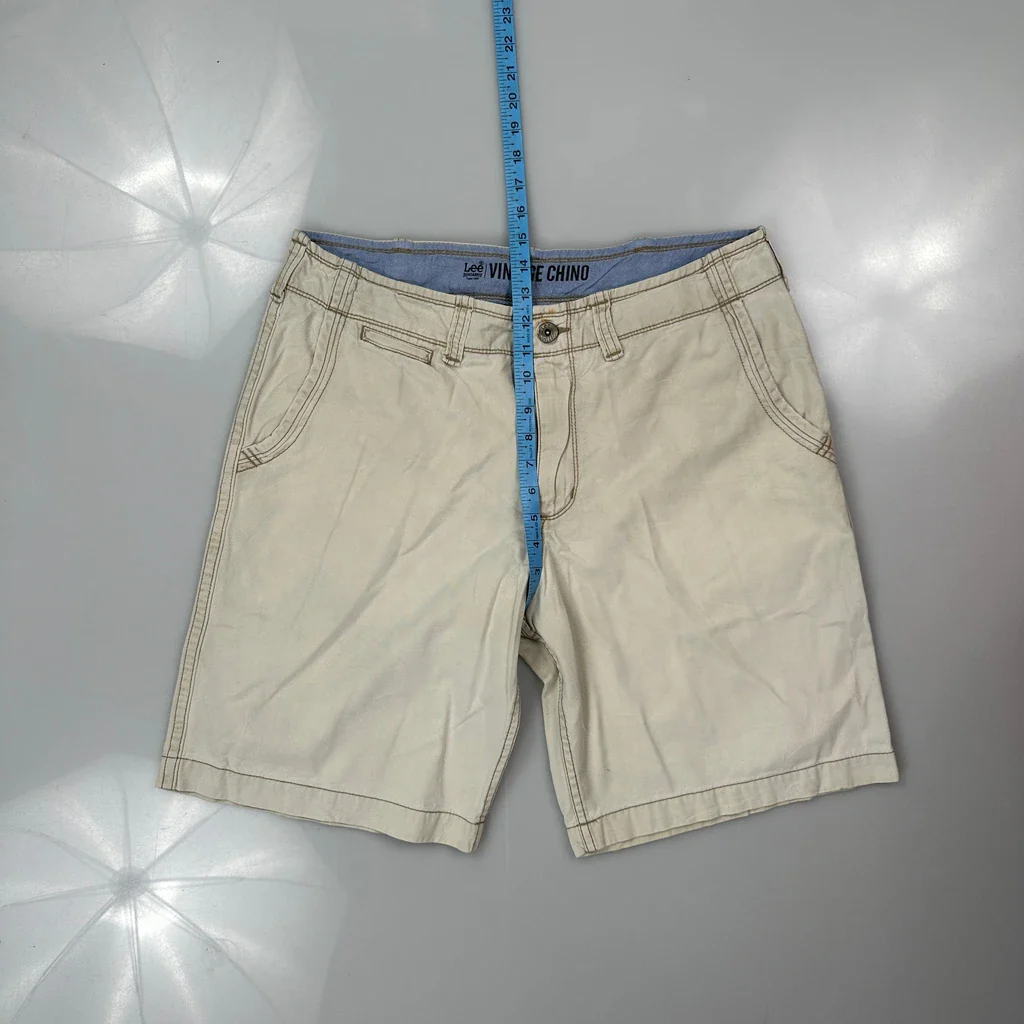 Lee Chino Shorts - 36W 9L Beige Cotton - Image 4