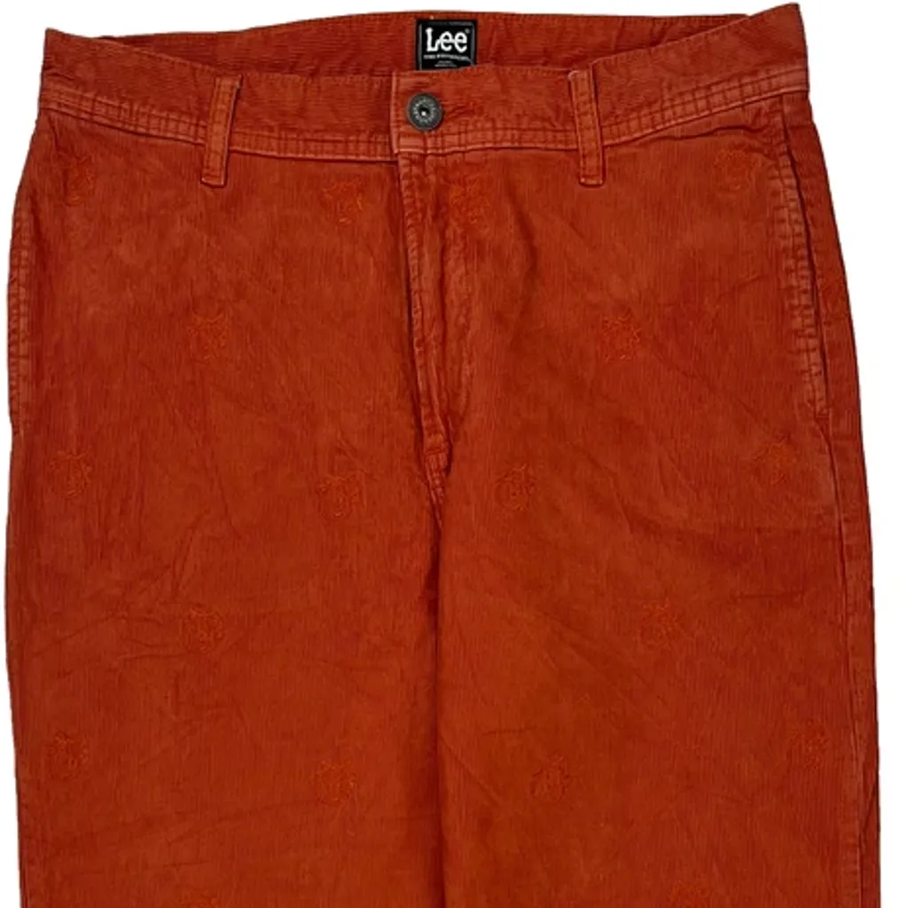 Lee Cord Pants - 32″ Waist Orange Corduroy - Image 10