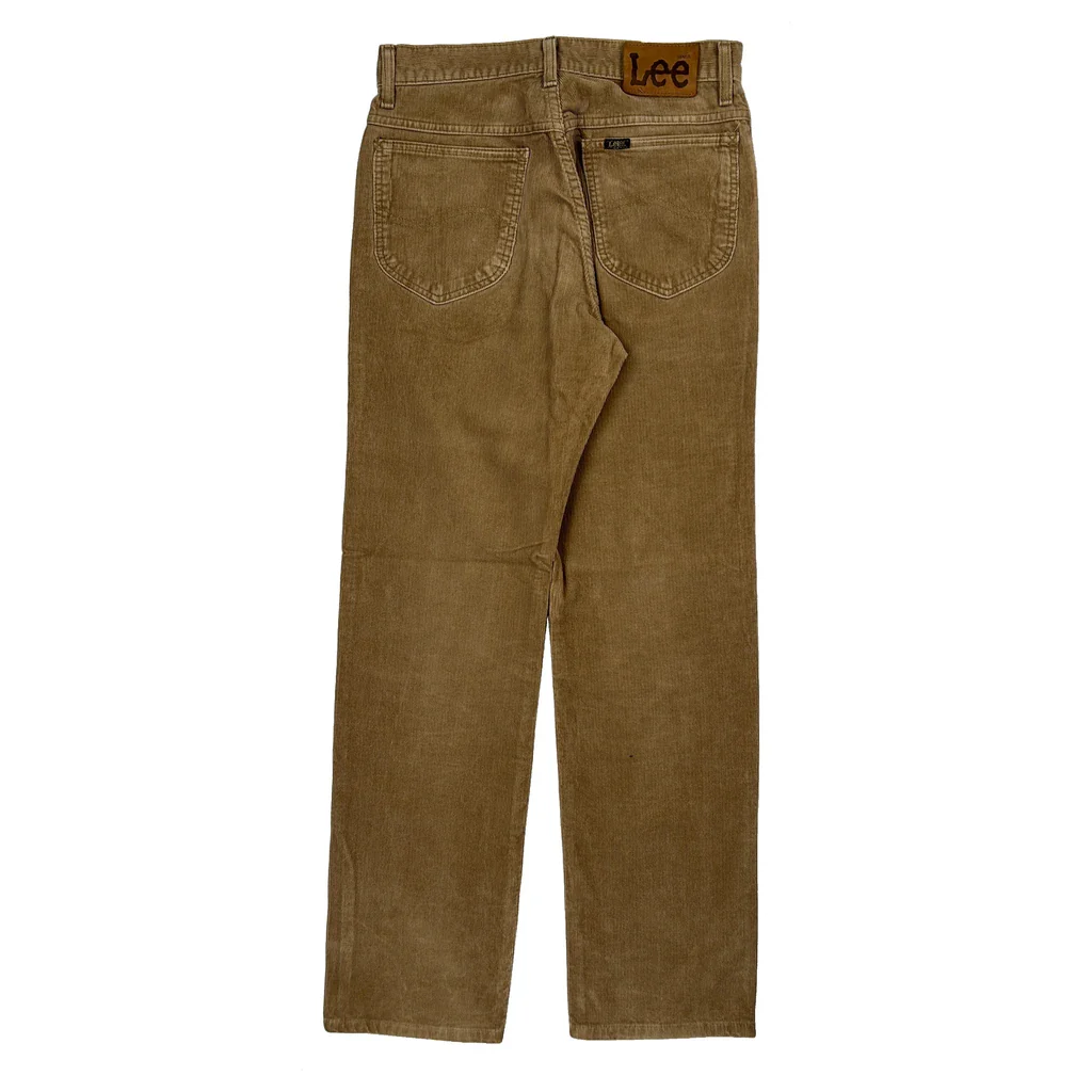 Lee Cord Trousers - 28″ Waist Brown Corduroy