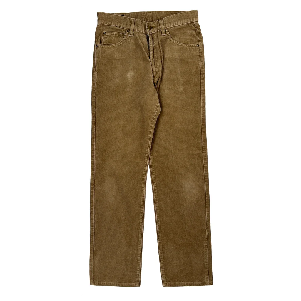 Lee Cord Trousers - 28″ Waist Brown Corduroy - Image 2