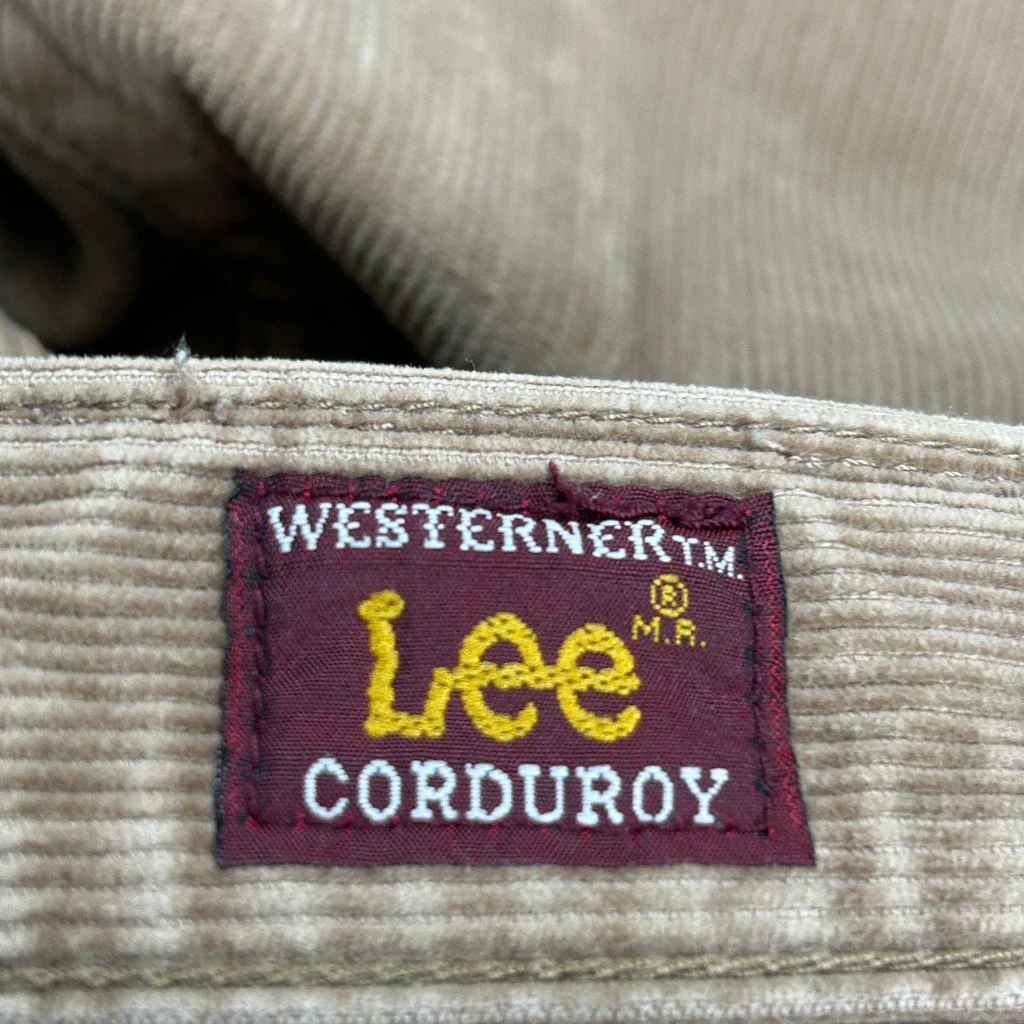 Lee Cord Trousers - 28″ Waist Brown Corduroy - Image 6