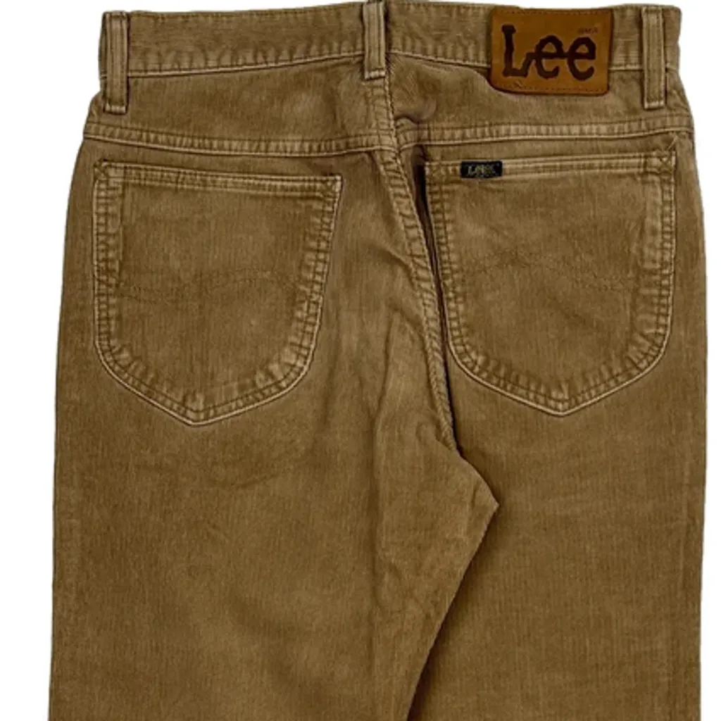 Lee Cord Trousers - 28″ Waist Brown Corduroy - Image 8