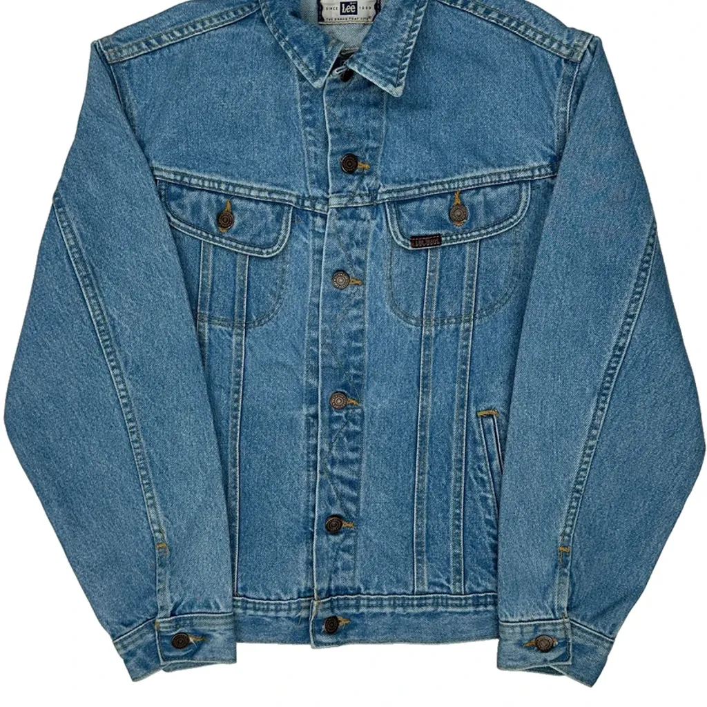 Lee Denim Jacket - Medium Blue Denim - Image 5