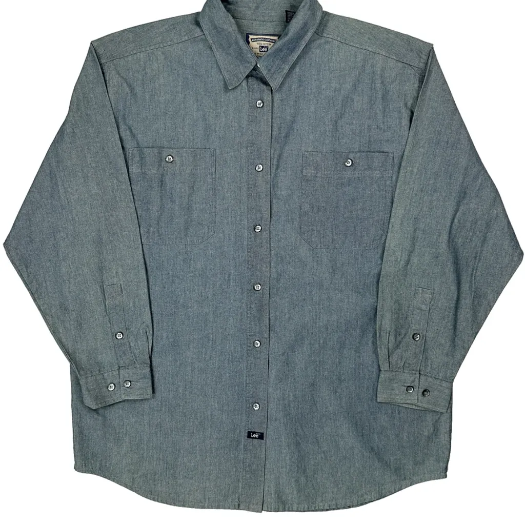 Lee Denim Shirt - Large Blue Cotton - Image 4
