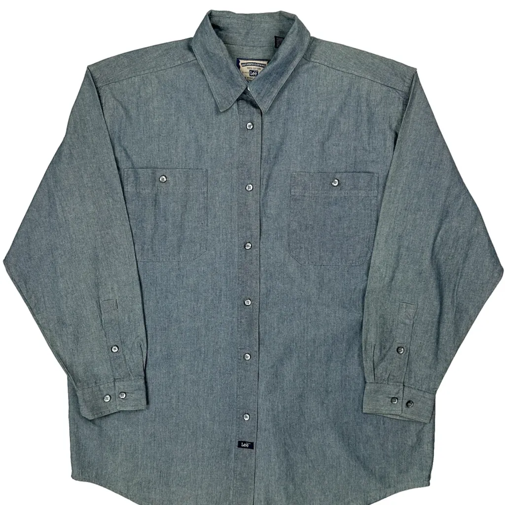 Lee Denim Shirt - Large Blue Cotton - Image 5