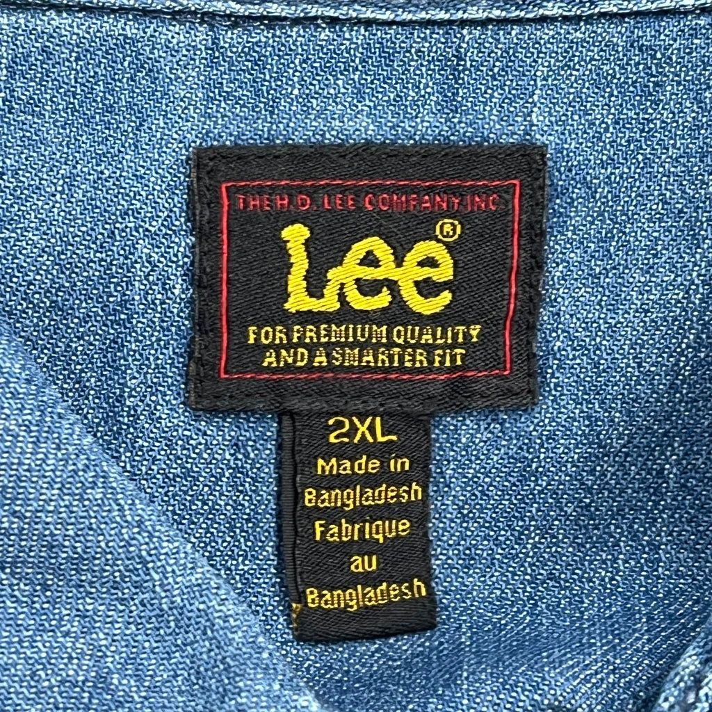 Lee Denim Shirt - 2XL Blue Denim - Image 3