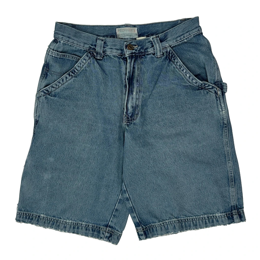 Lee Baggy Carpenter Denim Shorts - 30W 10L Blue Denim - Image 2