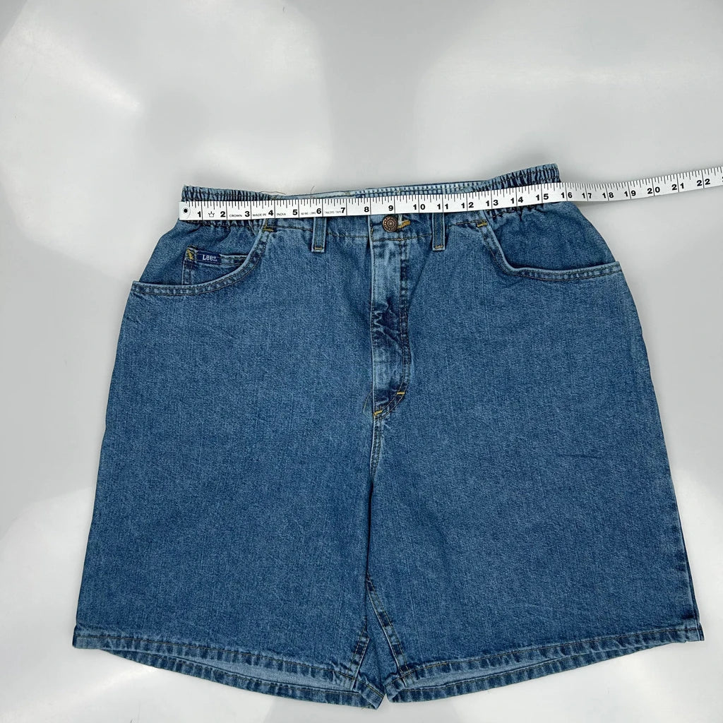 Lee Denim Shorts - 32W 8L Blue Denim - Image 3
