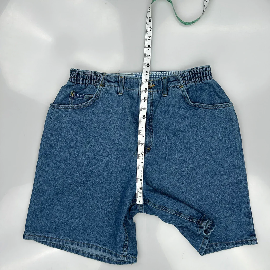 Lee Denim Shorts - 32W 8L Blue Denim - Image 4