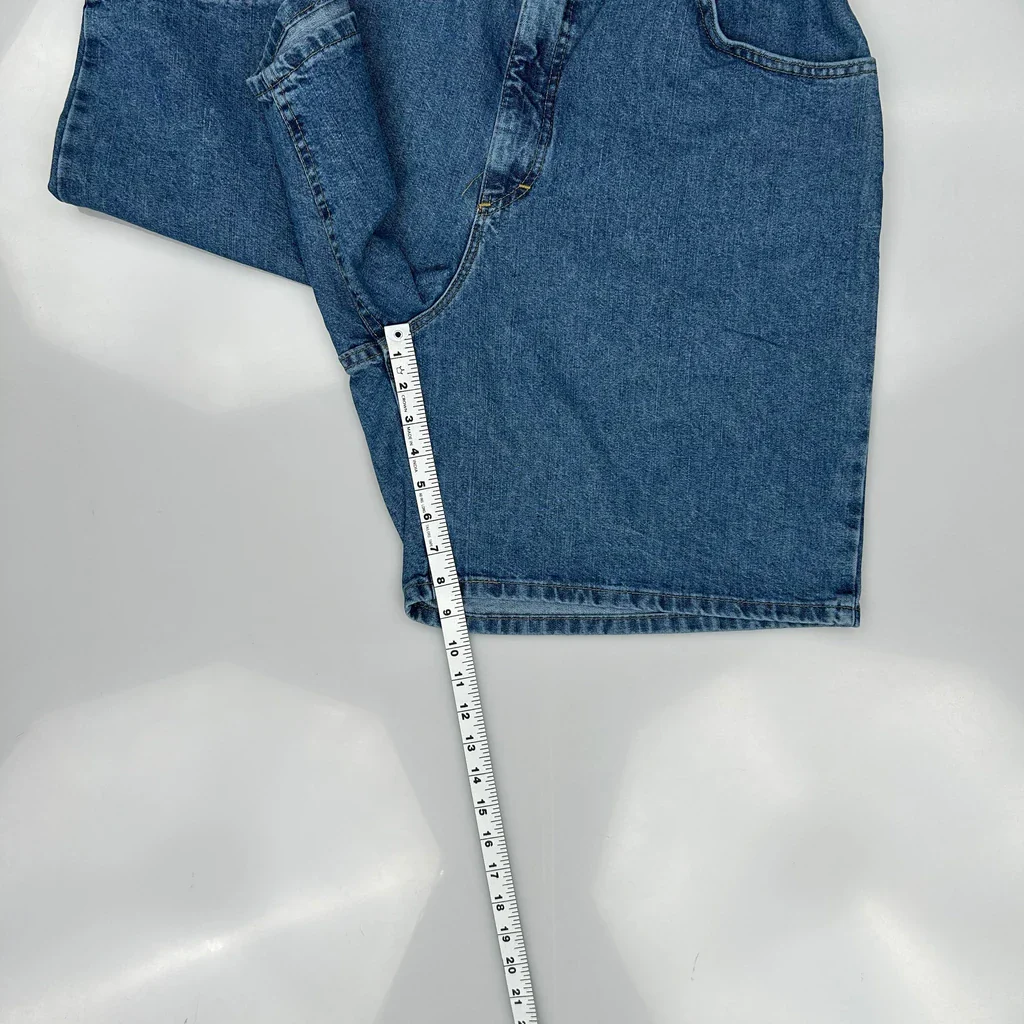 Lee Denim Shorts - 32W 8L Blue Denim - Image 5